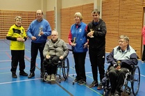 XXVI Vilppula boccian luokat 2-3 sarjan palkitut.  Neljänneksi MSI:n edustaja Onerva Uuttera