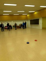 Curlingia Länskän ruokalassa 2019