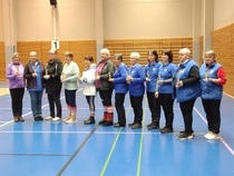 XXVII Vilppula boccia 7.12.2024 naisten sarjan palkitut.  Tulokset tulokset osiossa