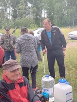 Etualalla Ossi Rantanen, selin Terttu, Håkan ja Martti