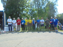 Harjavallan kisan yleisen sarjan palkitut.  Sarjan voitto Mänttään parille Risto Lepistö ja Pertti Gustafsson