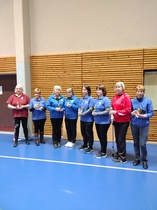 XXVIII Vilppula boccian naisten palkitut: vas. II Seinäjoki (Sirpa Arrokallio, Ritva Pohjola) I Mänttä 2 (Mervi Aalto, Hilkka Flyktman) III Hamina (Saija ja Satu Kolsi) IV Mänttä 3 (Onerva Uuttera ja Leila Mäkinen)