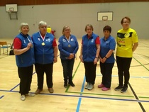 Naisten sarjan henk.koht. kisan palkitut, MSI:lle kaksoisvoitto: 1. Tellervo Salminen 2. Aune Koivula  4. Hilkka Flyktman